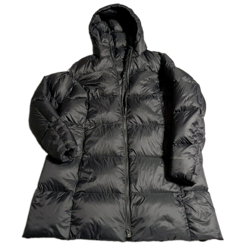 Eddie Bauer Luna Peak Parka Puffer EB550 Down Jacket 2XL Womens Black Coat